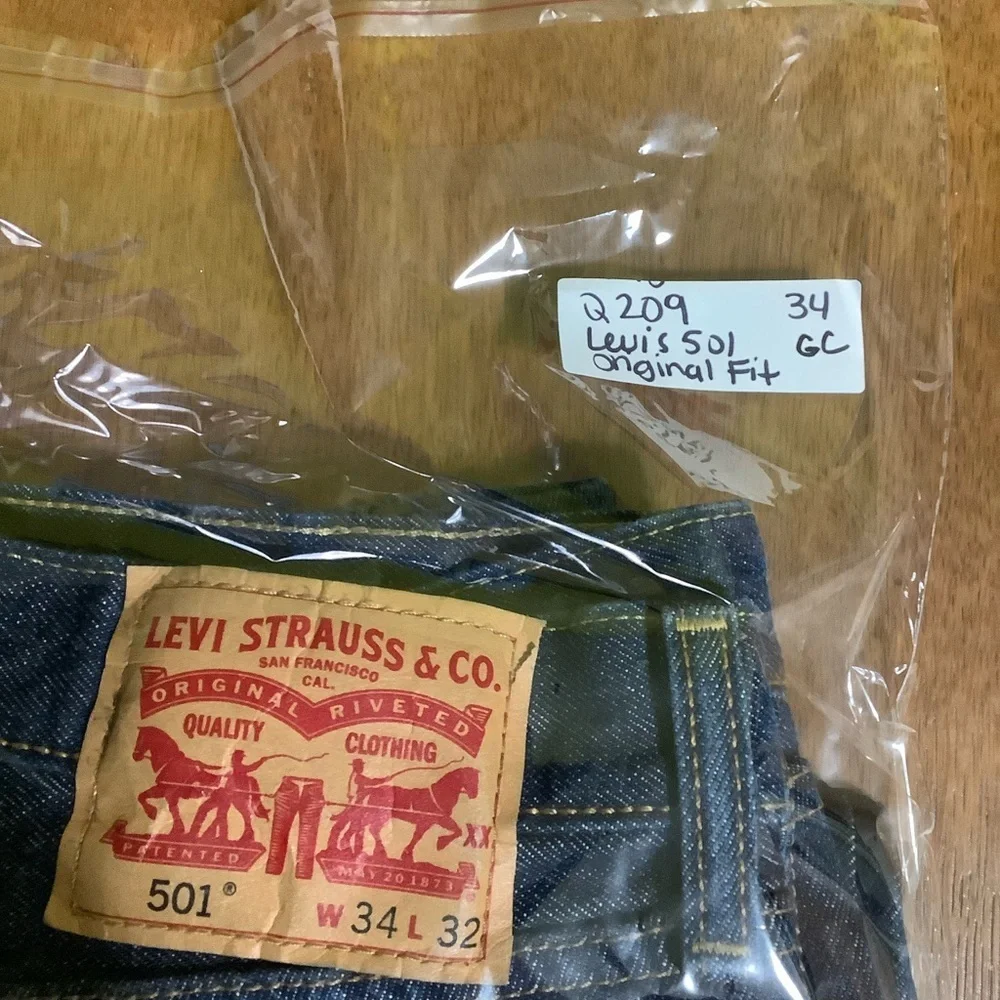 Levi’s 501 Original Fit Men’s Jeans Blue Size 34 x 29